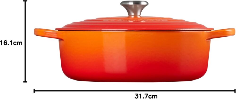 LE CREUSET Panela Risotto 30cm Signature, Laranja, Ferro Fun... - Image 8