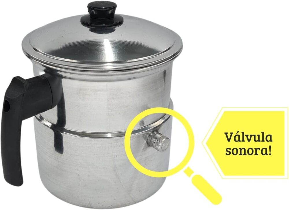 Leiteira, Fervedor de Leite com Apito 2,0L em alumínio polid... - Image 3