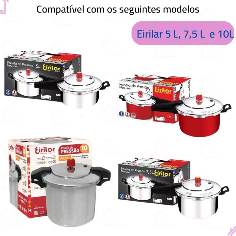 Kit Borracha Peso E Válvula Para Panela De Pressão Eirilar 5... - Image 6