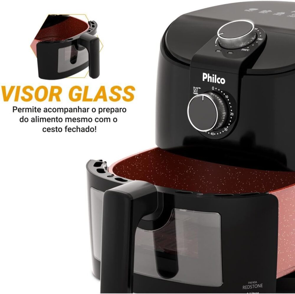 Air Fryer Philco 4L Revestimento Redstone 1500W PAF40A | É bom mesmo? Descubra antes de comprar - Image 8