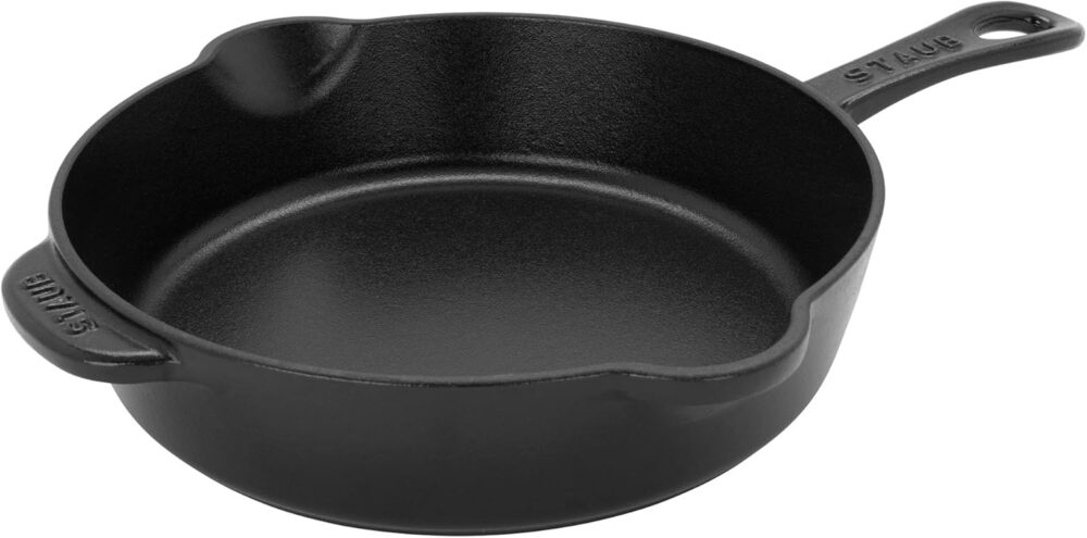 STAUB Frigideira de ferro fundido tradicional de 21,6 cm - p...