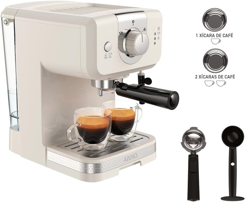 Cafeteira Elétrica Arno OPIO Soleil Steam & Pump Marfim SCSP... - Image 2