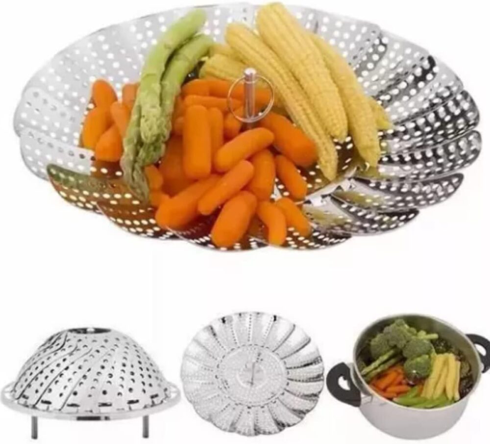amigold Cesto Cozimento A Vapor Inox Cozinhar Legumes Verdur... - Image 3
