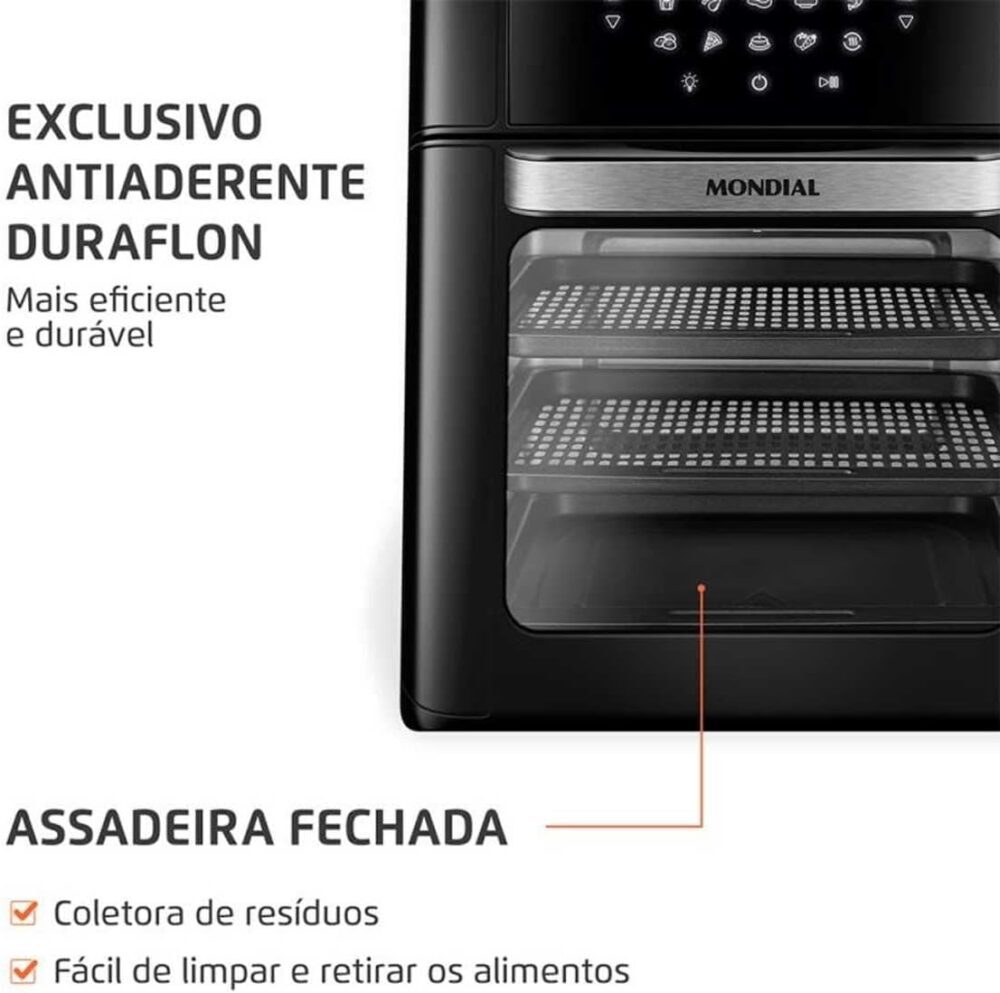 Fritadeira Air Fryer + Forno Mondial 2200W AFO-12L-FB 220V | É bom mesmo? Descubra antes de comprar - Image 4