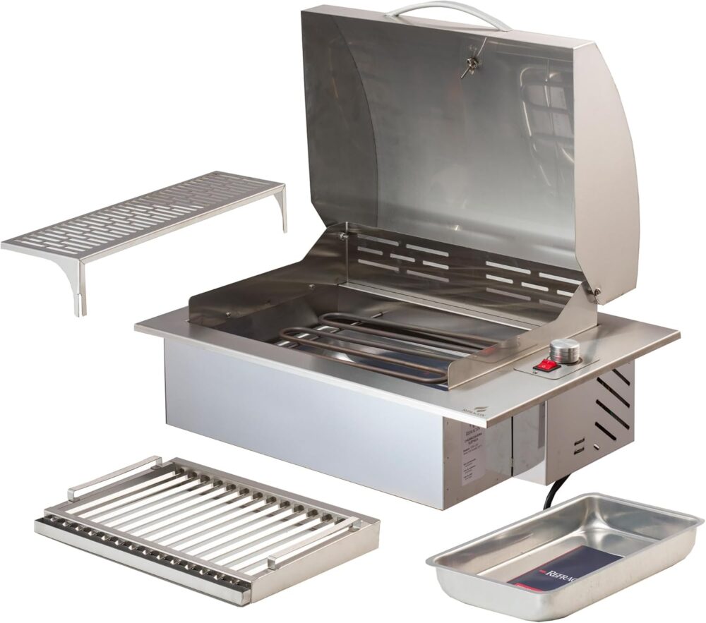 Churrasqueira Elétrica De Embutir Em Inox 304 com Tampa Abaf... - Image 7