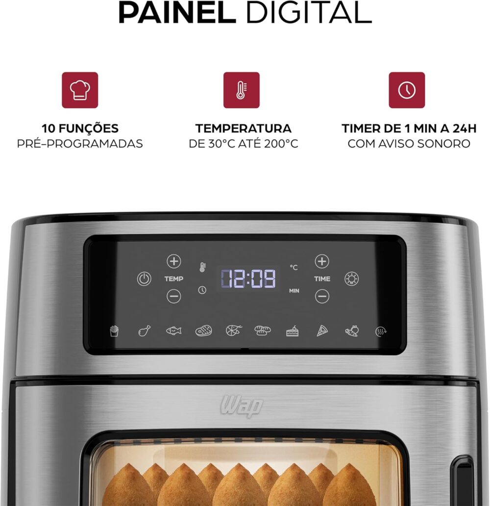 WAP Fritadeira Elétrica Air Fryer OVEN DIGITAL 12 Litros, co... | É bom mesmo? Descubra antes de comprar - Image 11