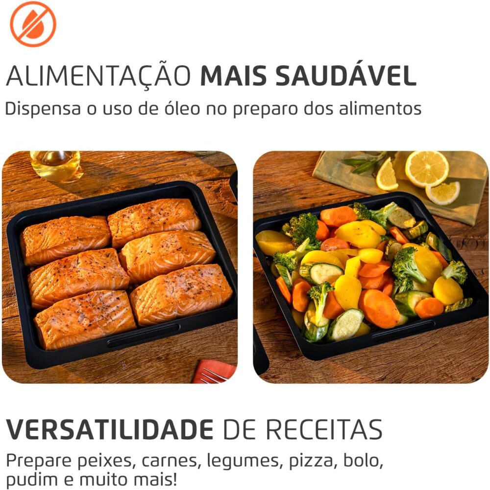 Fritadeira Air Fryer Forno Oven 12L, Mondial, Preto/Inox, 20... | É bom mesmo? Descubra antes de comprar - Image 6