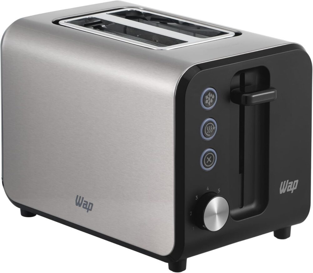 WAP Torradeira Elétrica WTE1 Inox com 7 Níveis de Tostagem, ...