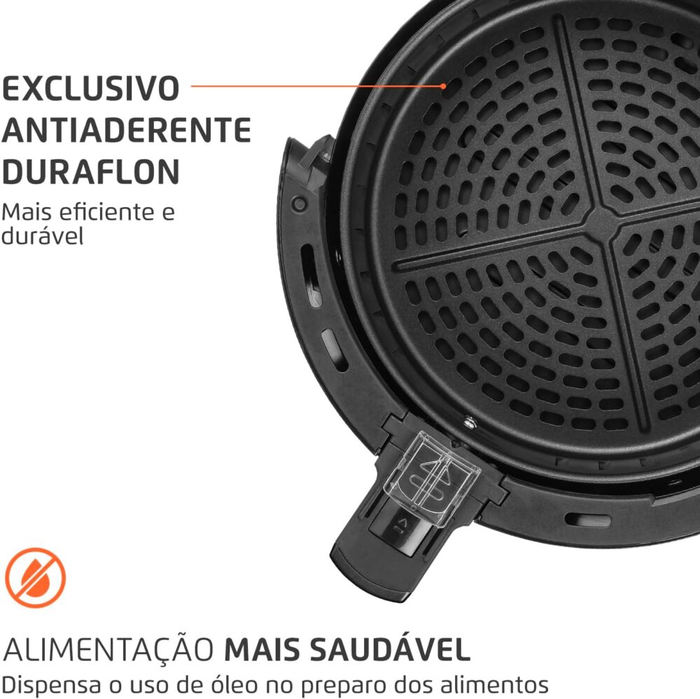 Fritadeira Sem Óleo Air Fryer Pratic 3,6L, Mondial, Preto/In... | É bom mesmo? Descubra antes de comprar - Image 6
