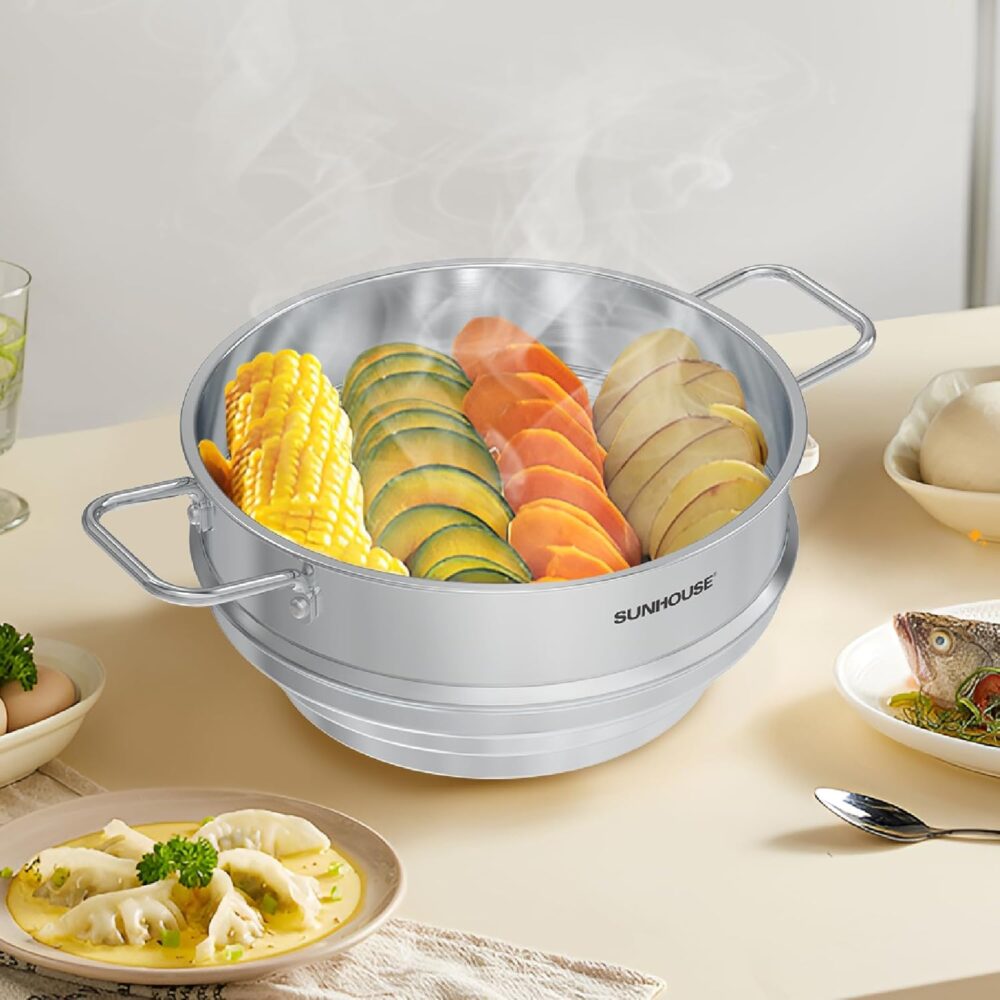 Panela a vapor para cozinhar (inserção de vaporizador, 5 lit... - Image 9