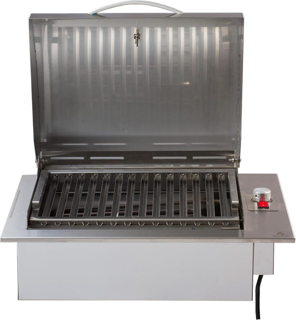 Churrasqueira Elétrica De Embutir Em Inox 304 com Tampa Abaf... - Image 4