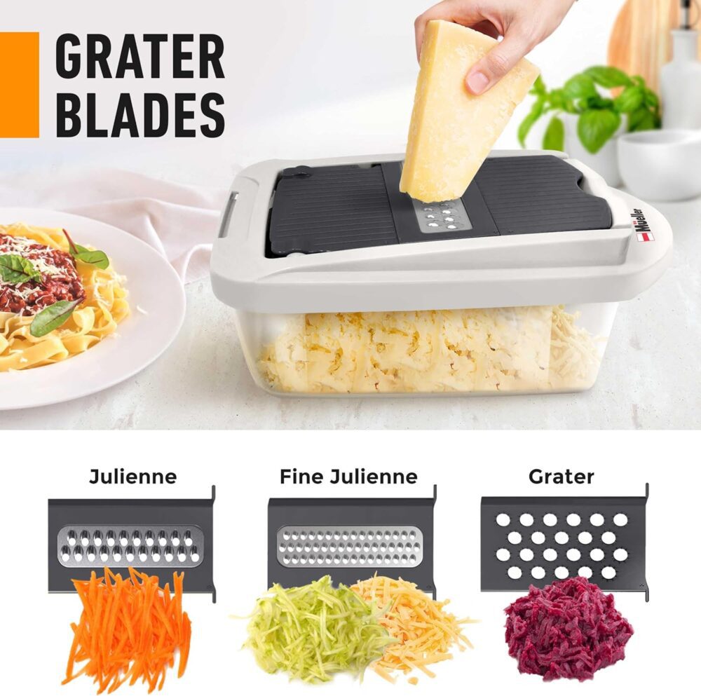Mueller Pro-Series 10 em 1, picador de legumes com 8 lâminas... - Image 5