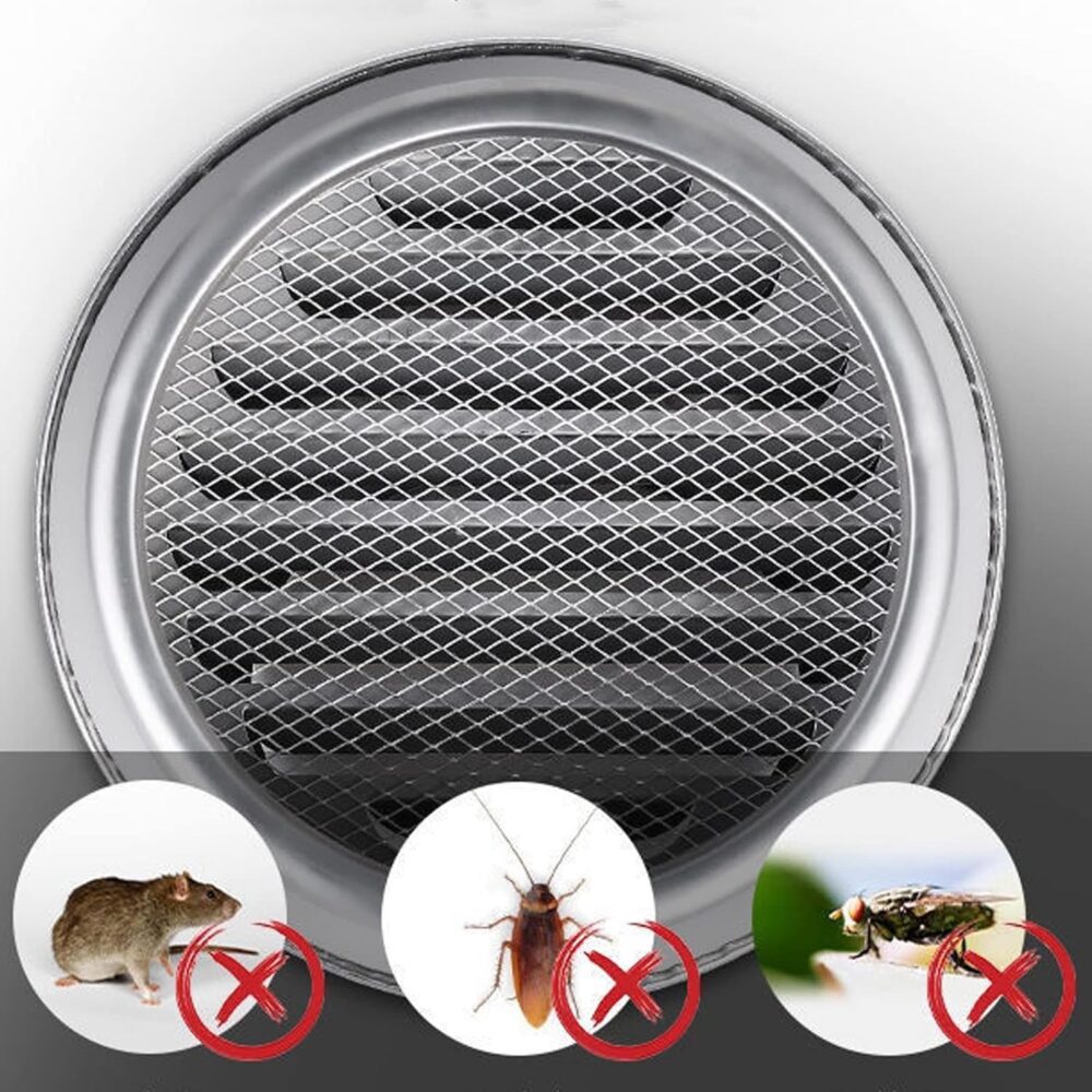 Saída de ventilação de ar de aço inoxidável 304 com tela de ... - Image 6