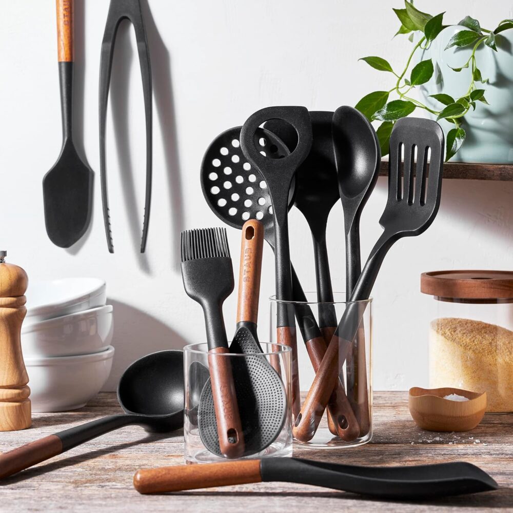 Staub Utensílios de cozinha de silicone, 11, preto - Image 2