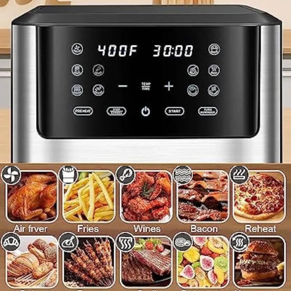 Fritadeira Elétrica Air Fryer Sem Óleo Tela Lcd 7L 1800w 110... | É bom mesmo? Descubra antes de comprar - Image 8