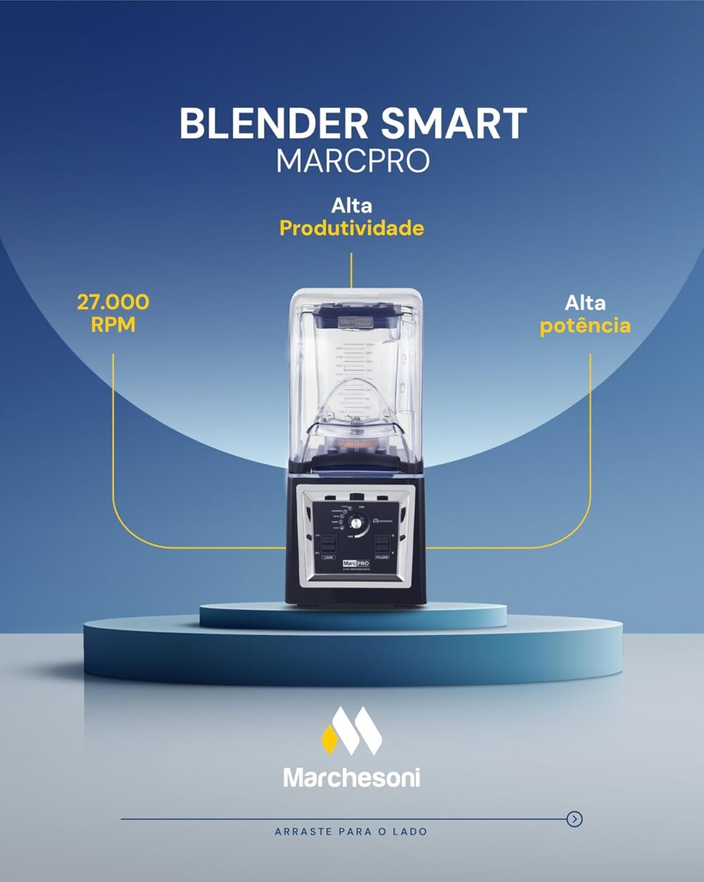 BLENDER LIQUIDIFICADOR SMART MARCPRO MARCHESONI 127V - Image 4
