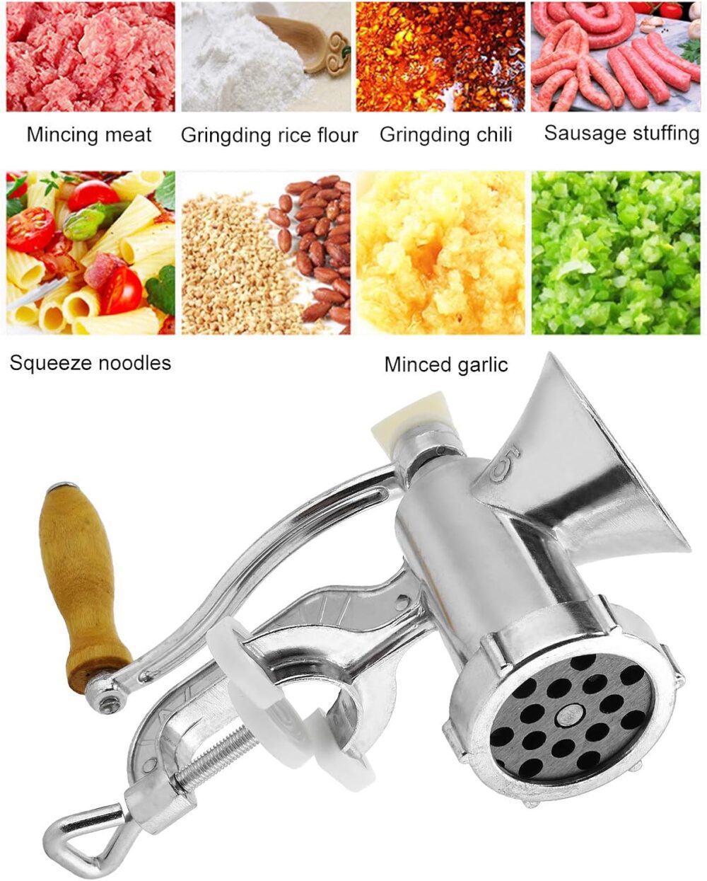 Peças manuais de moedor de carne – Moedor de carne com maniv... - Image 6