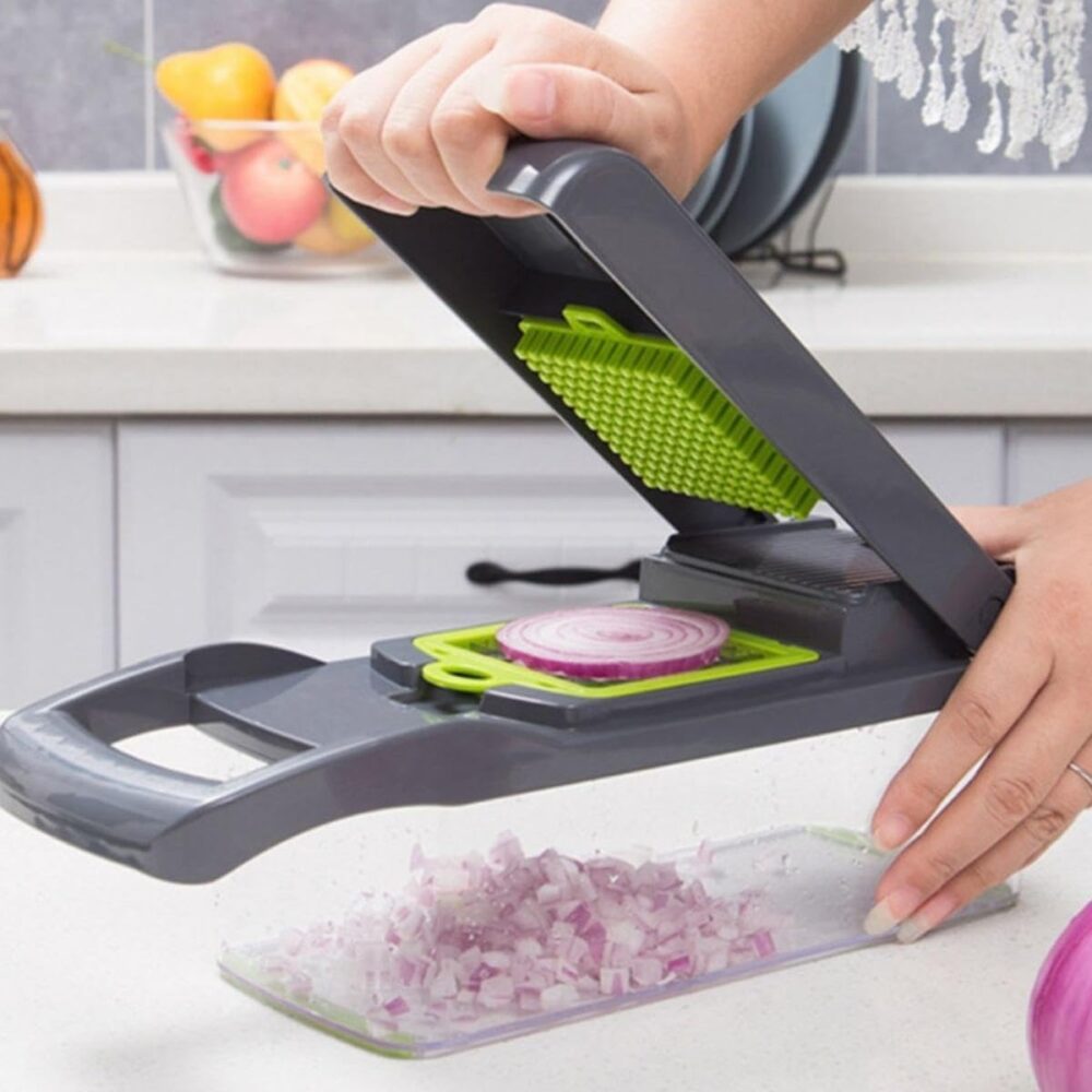 Cortador de Legumes Picador de Frutas Lamina Aço Inox Ralado... - Image 4