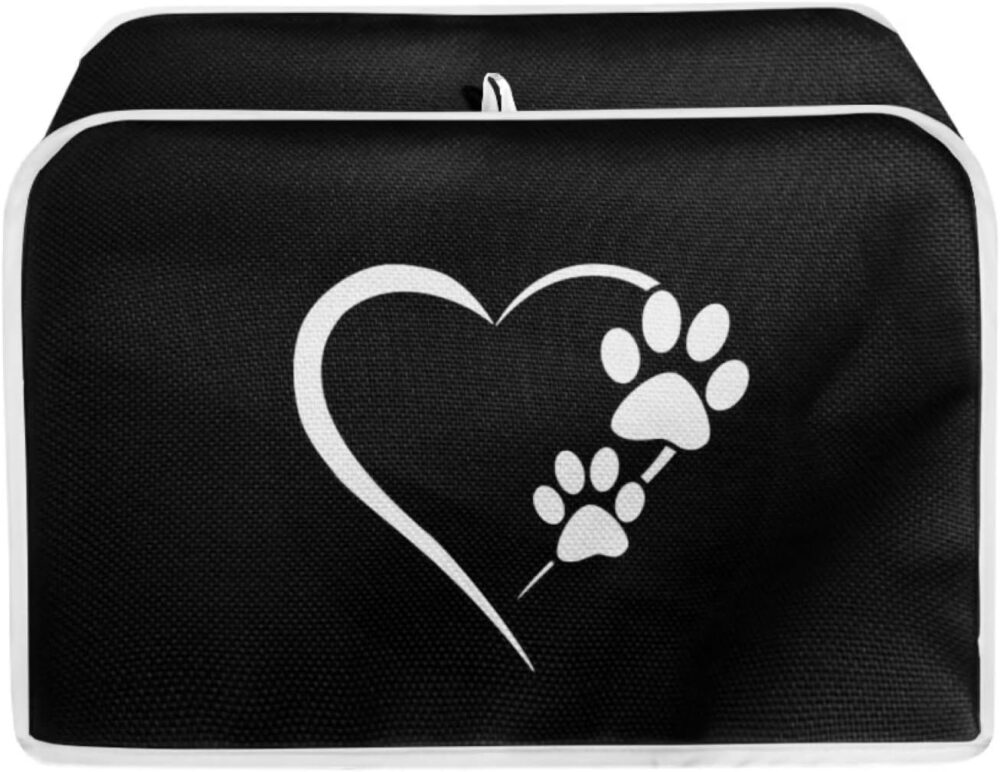 Psesaysky Capas para Torradeira Dog Paw Heart 2 Fatias Acess...