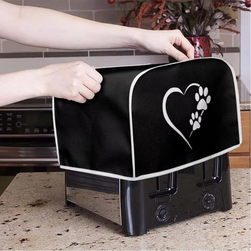 Psesaysky Capas para Torradeira Dog Paw Heart 2 Fatias Acess... - Image 2