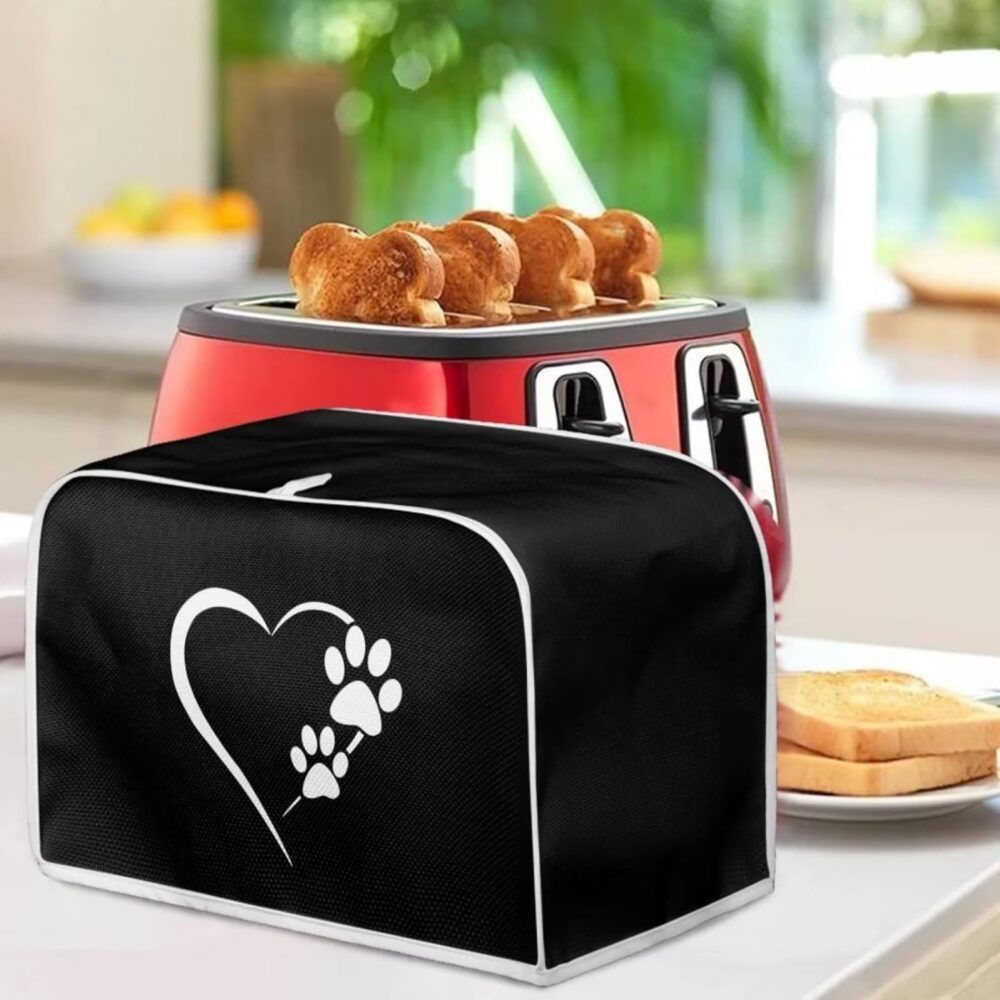 Psesaysky Capas para Torradeira Dog Paw Heart 2 Fatias Acess... - Image 3