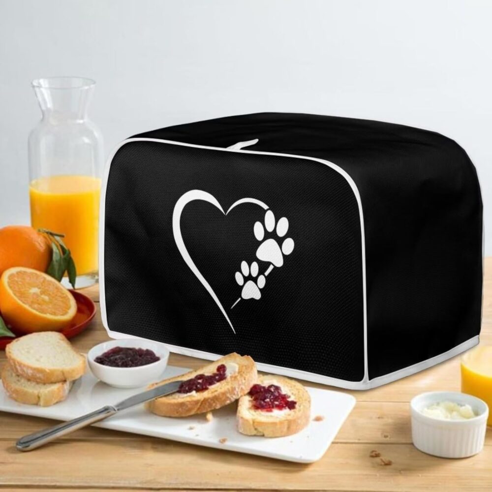 Psesaysky Capas para Torradeira Dog Paw Heart 2 Fatias Acess... - Image 4
