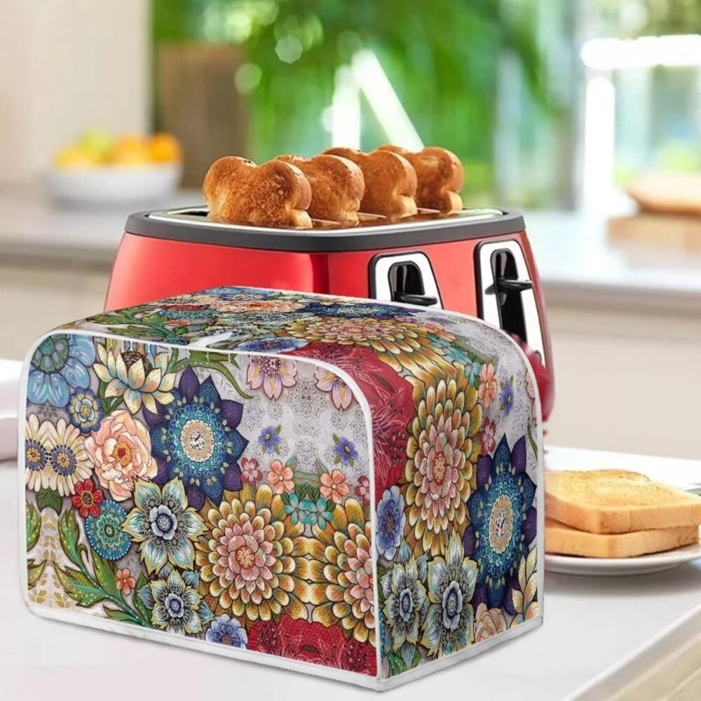 JEOCODY Capas para Torradeira Bright Blossoms com 2 Fatias L... - Image 4