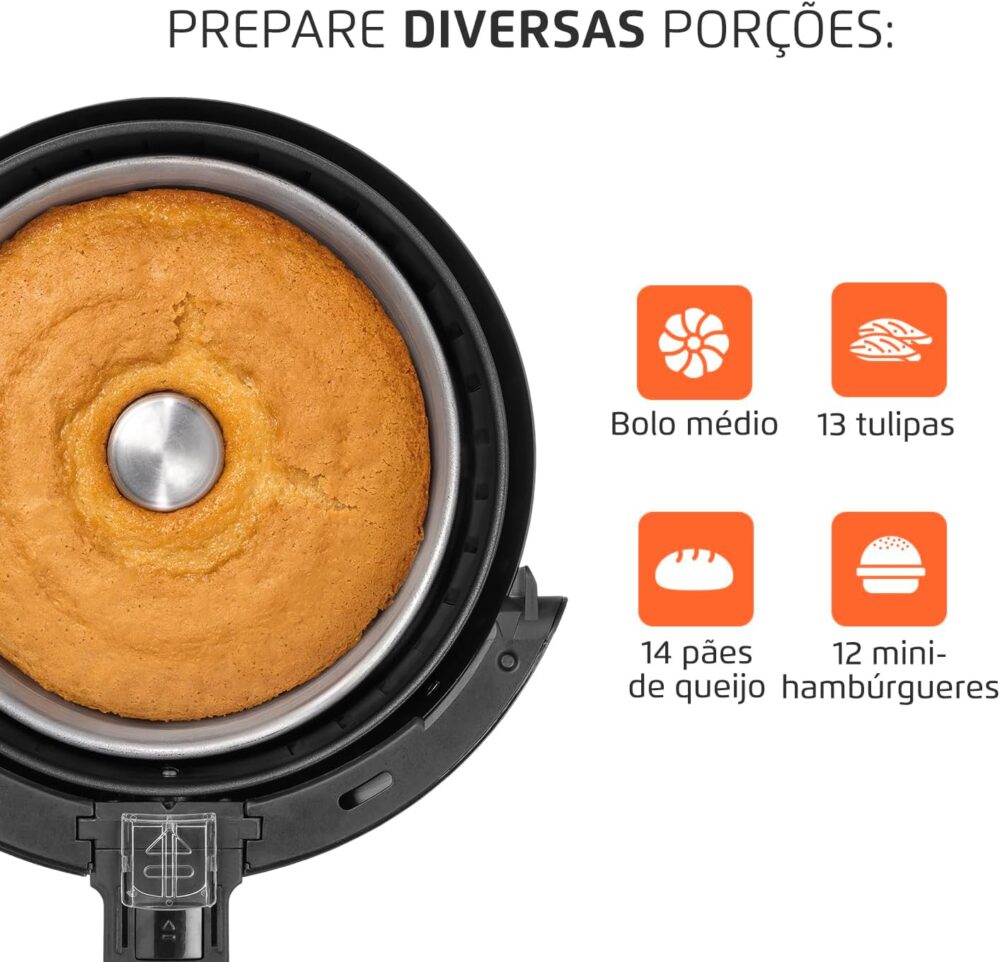 Fritadeira Sem Óleo Air Fryer 3,5L, Mondial, Preto, 1500W, 2... | É bom mesmo? Descubra antes de comprar - Image 3
