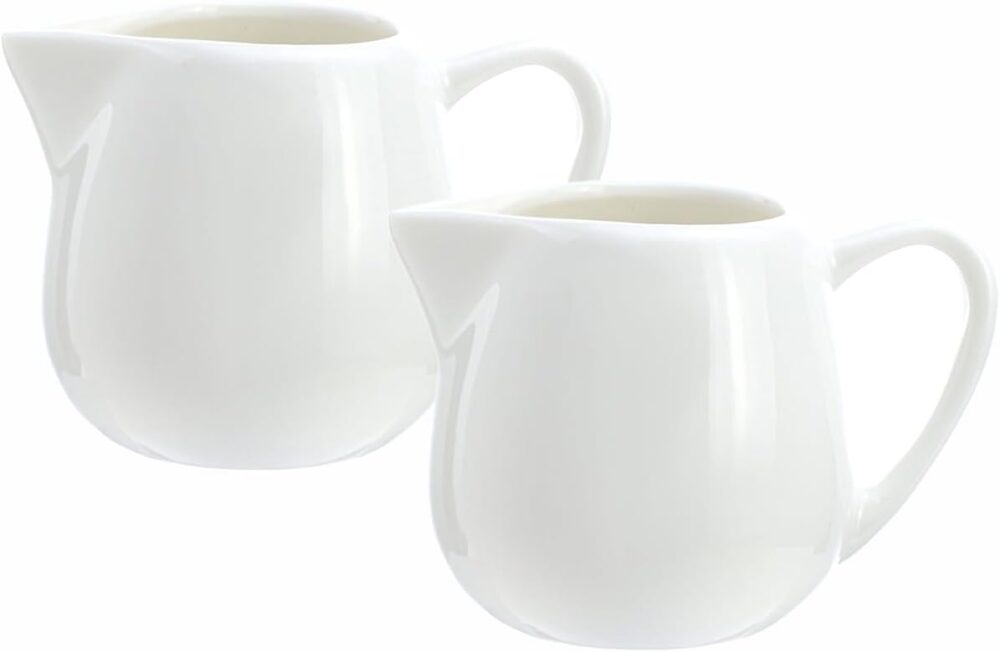 Sizikato 2 mini cremes clássicos de cerâmica branca pura com...