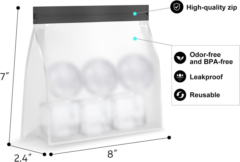 Samuelworld Bandejas de gelo grandes de silicone premium, cu... - Image 3