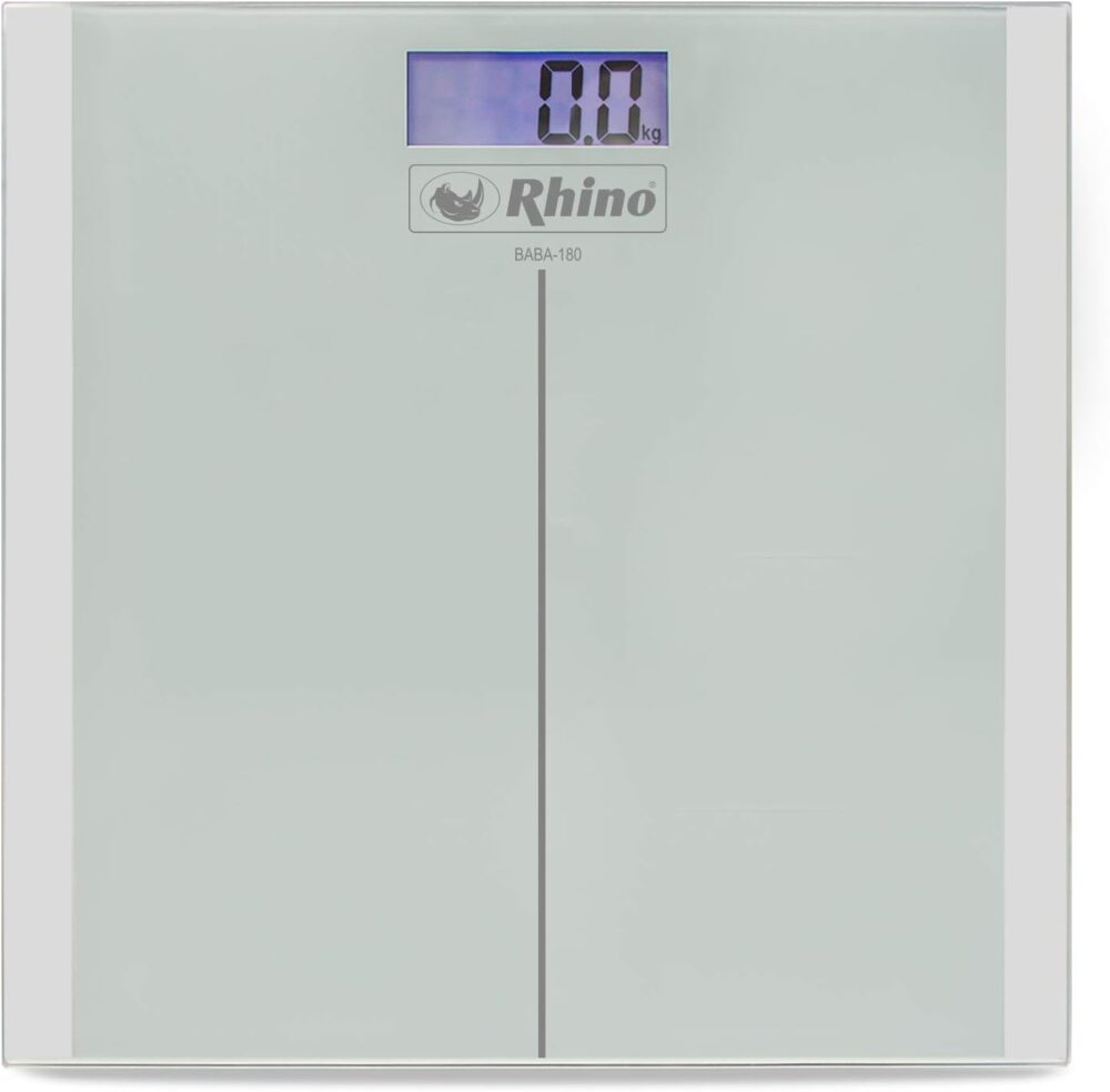 Balança digital de banheiro para peso corporal Rhino BABA-18...