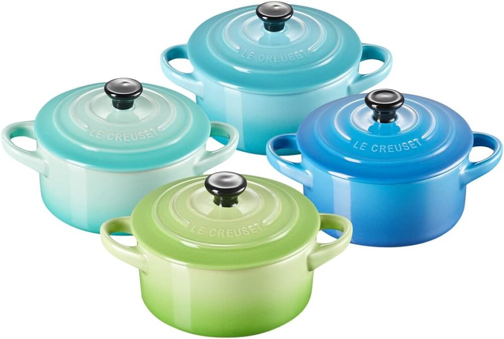 Le Creuset Set 4 Mini Cocottes 10 cm Cerâmica Colorido