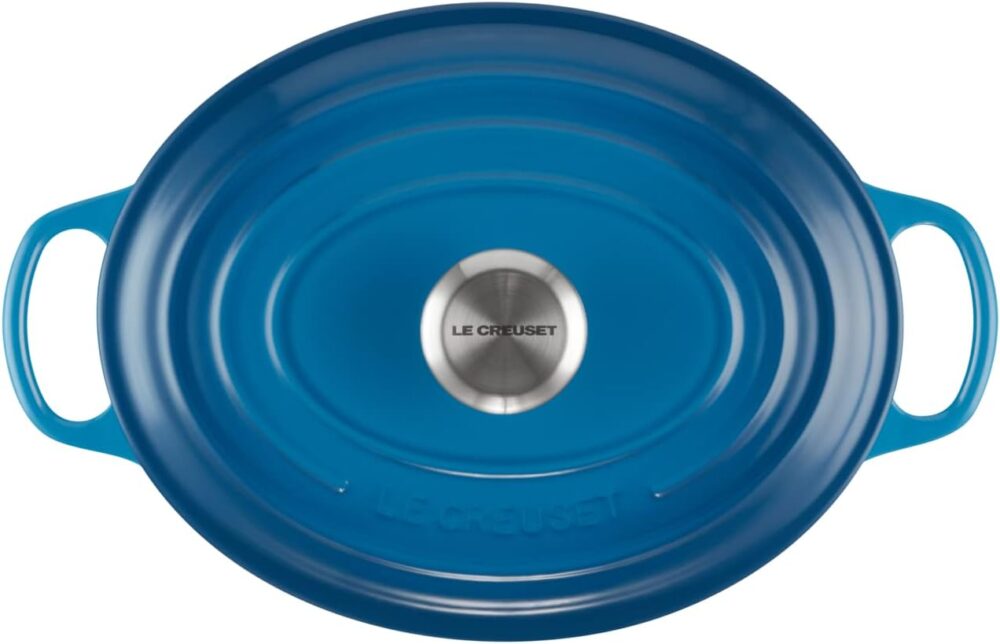 LE CREUSET Panela Oval 27 cm - Signature, Azul Marseille, Fe... - Image 3