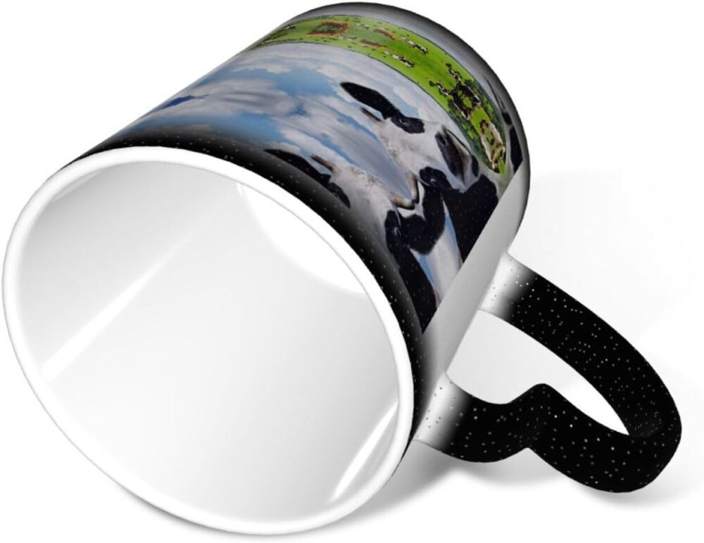 FURLOU Caneca de café de vaca leiteira pasto prado pastagem ... - Image 2