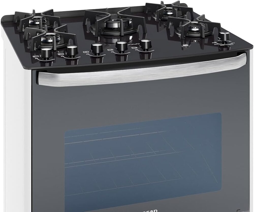 SUGGAR FOGÃO MASTER GRILL BRANCO MESA DE VIDRO 5 BOCAS TRIPL... - Image 5