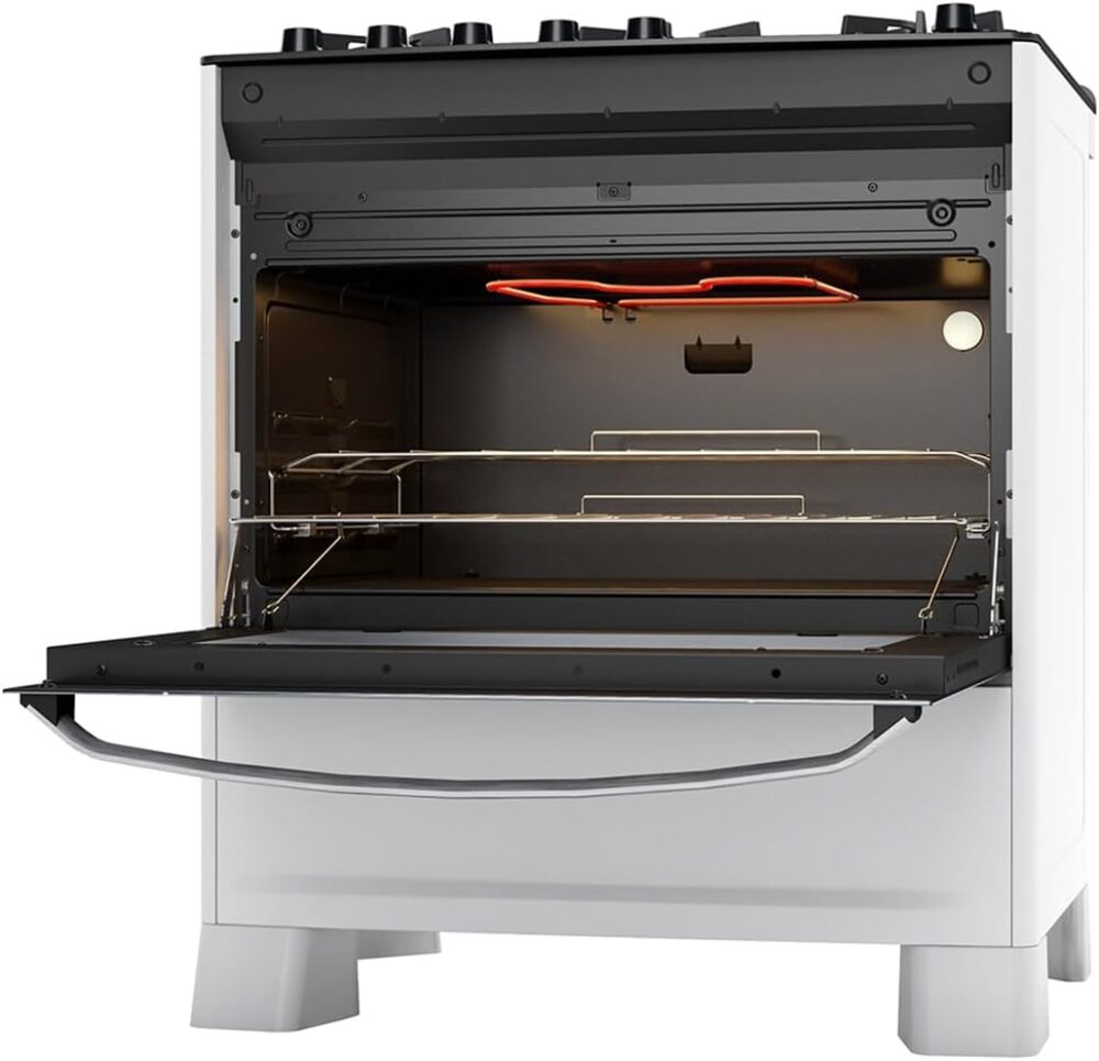 SUGGAR FOGÃO MASTER GRILL BRANCO MESA DE VIDRO 5 BOCAS TRIPL... - Image 6