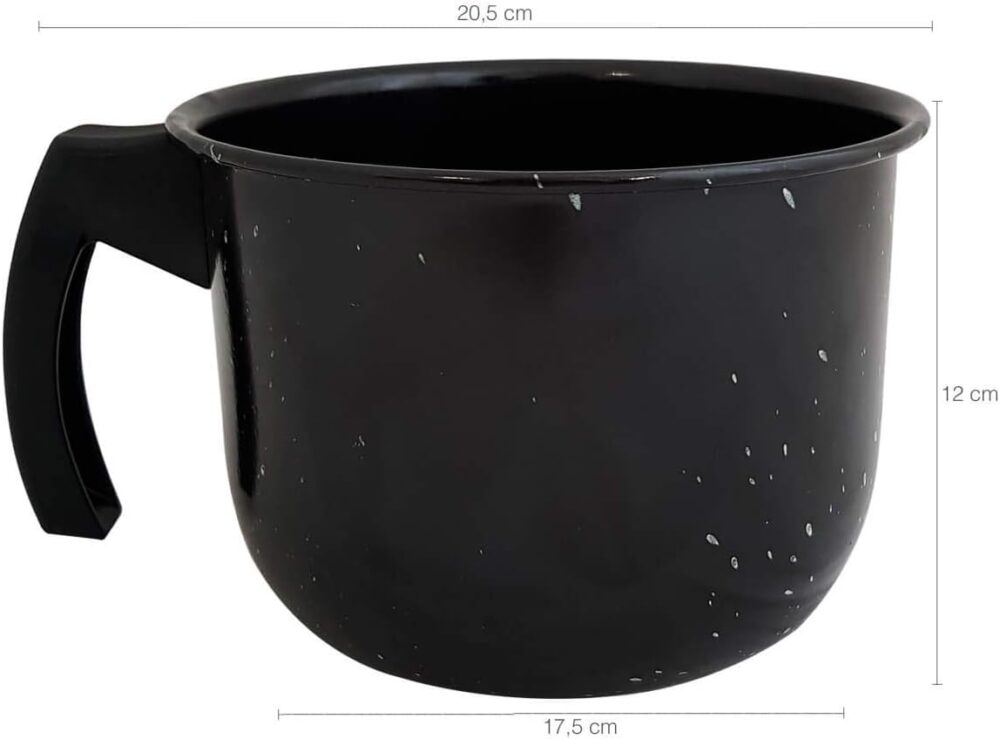 Leiteira Caneca Esmaltada Jarra Para Leite Granitada 1,8L - Image 4