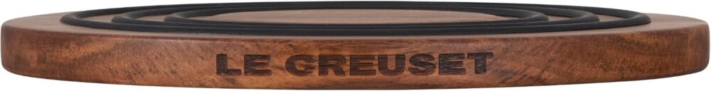 Le Creuset tripé magnético de madeira, madeira de acácia com... - Image 4