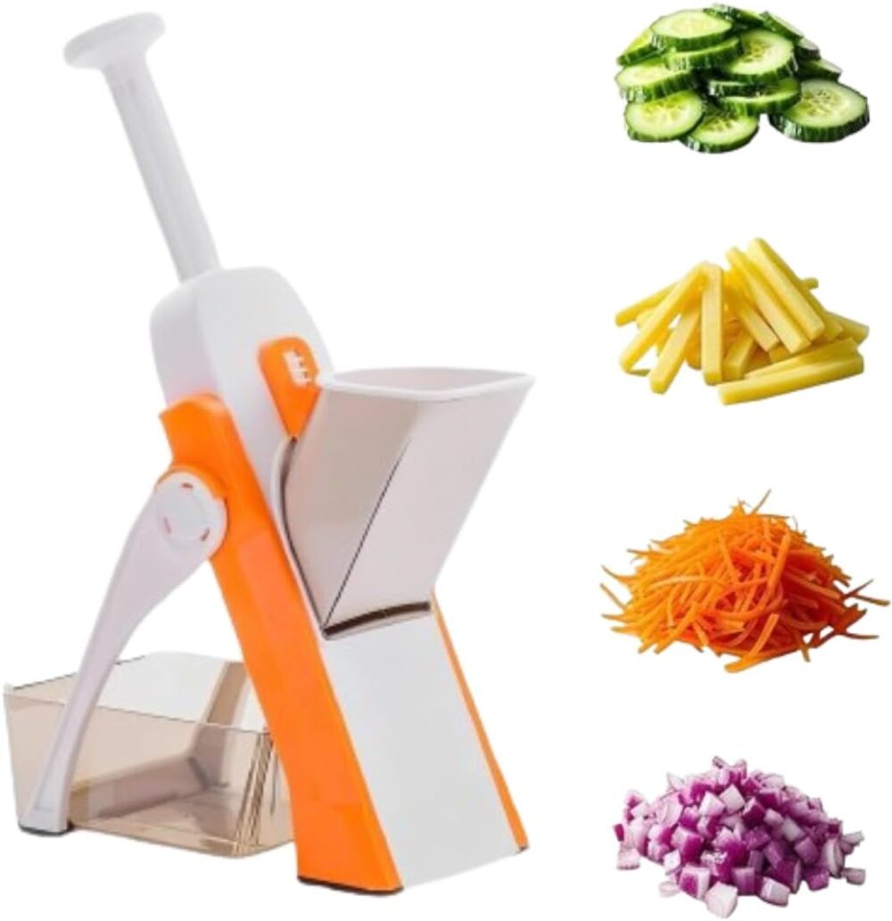 Cortador Manual de Legumes e Batatas, Fatiador Multifunciona...