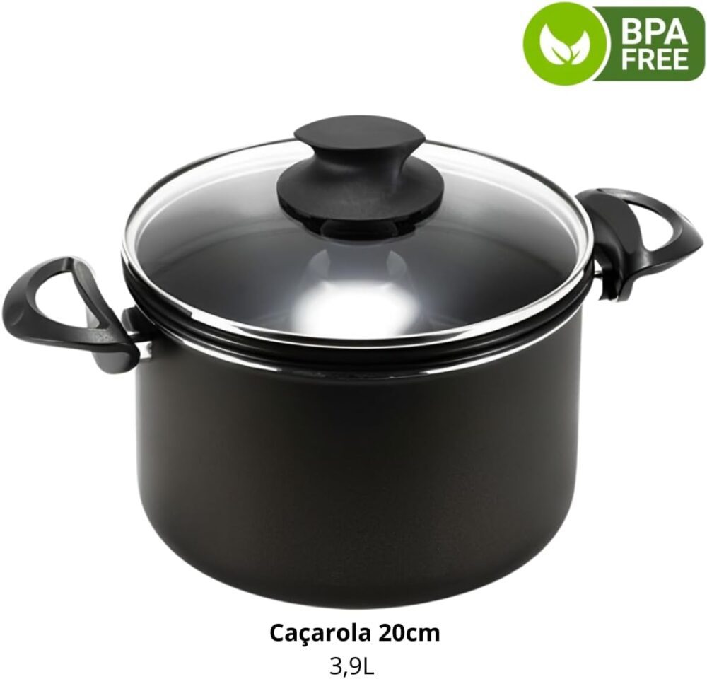 Panela 3 em 1 Banho Maria Pudim e Vapor 3,9L Antiaderente Co... - Image 3