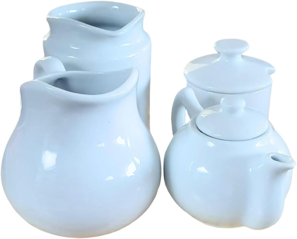 Jogo Café Chá Mesa Posta, Bule Chaleira 400ml + Açucareiro 2... - Image 5