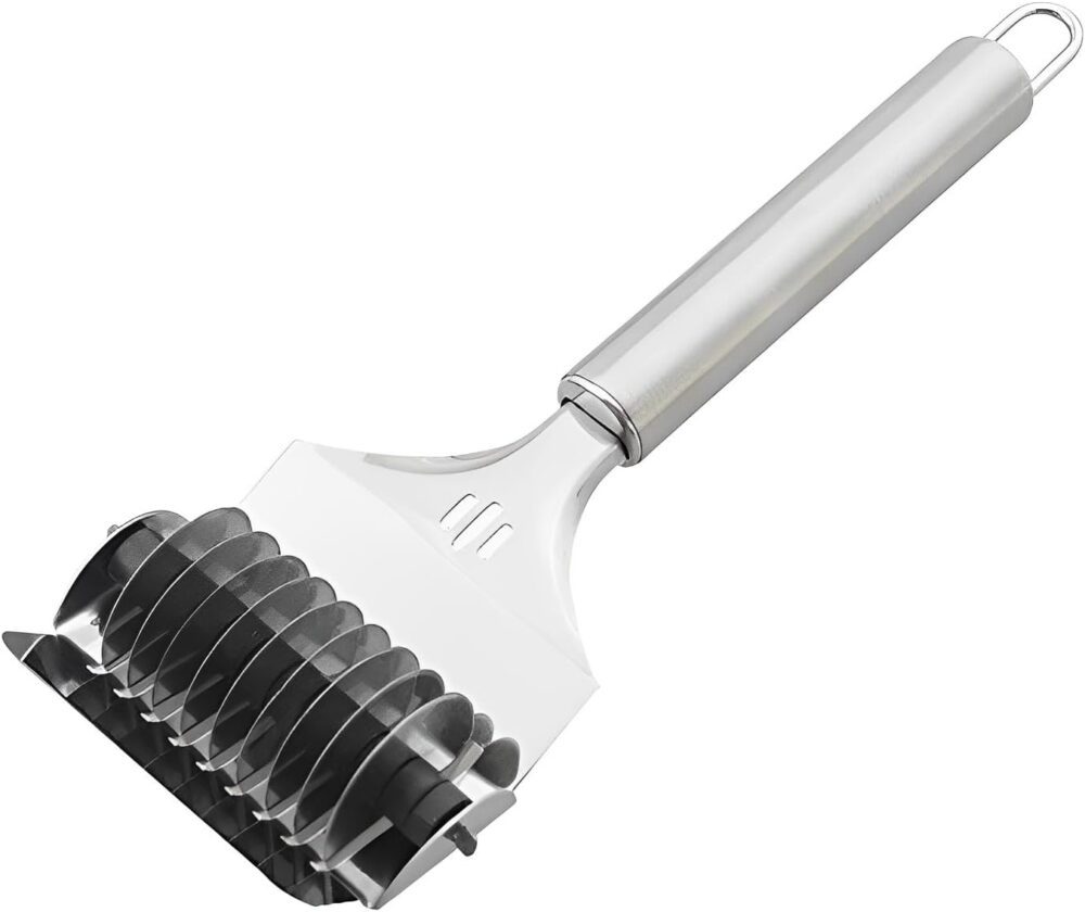 Cortador Fatiador Manual Em Inox P/Massas De Macarrão 21 cm