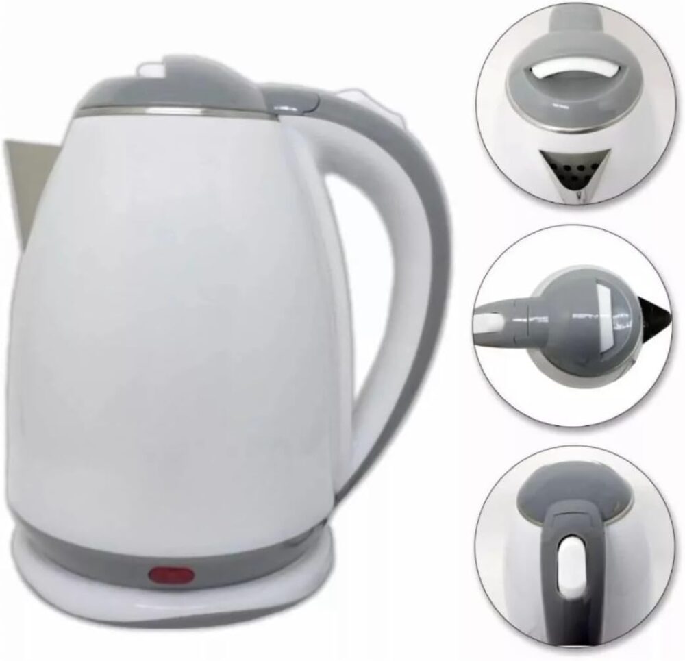 Chaleira Jarra Elétrica Inox Prática 1.8l Branco 127v - Image 5