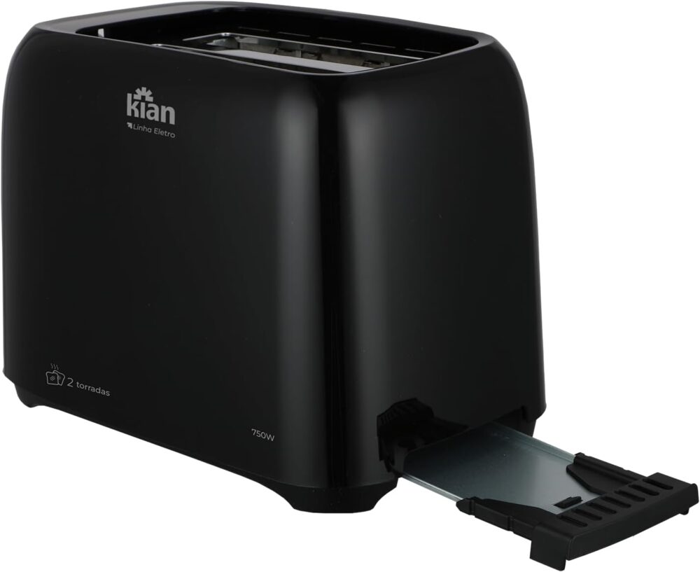 Kian - Torradeira Elétrica 220V Preto 750W TO-100 - Image 2
