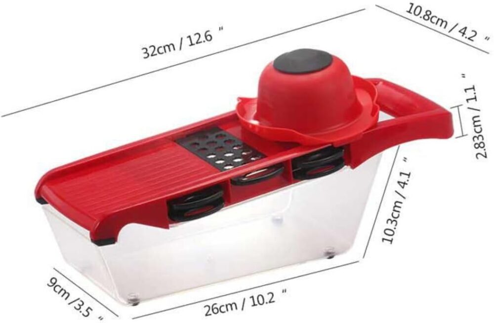 Cortador de Legumes Multifuncional Mandoline, 6 Lâminas Aço ... - Image 5