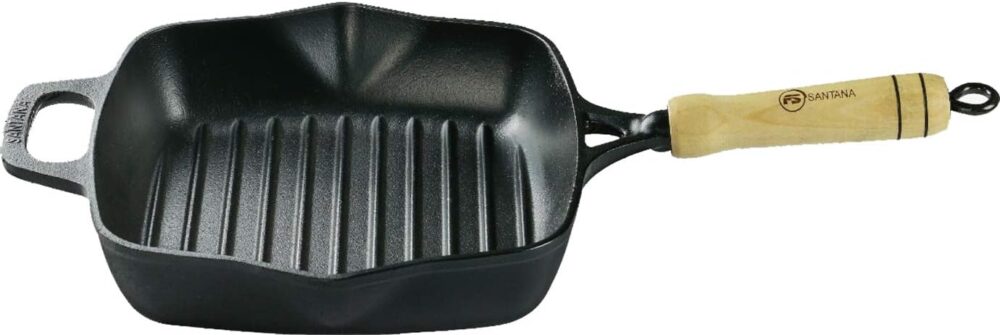 Frigideira De Ferro Fundido Cook Grill Bistequeira 22x22cm S... - Image 4
