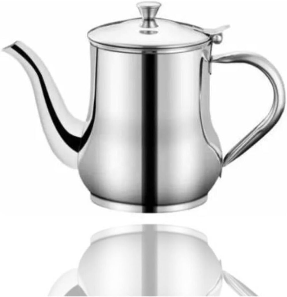 Bule Aço Inox Com Tampa P/Servir Café Leite Chá 420ml