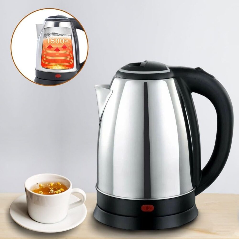 Chaleira Elétrica Inox 1,8L 110V Térmica Café Chá Água Quent... - Image 2