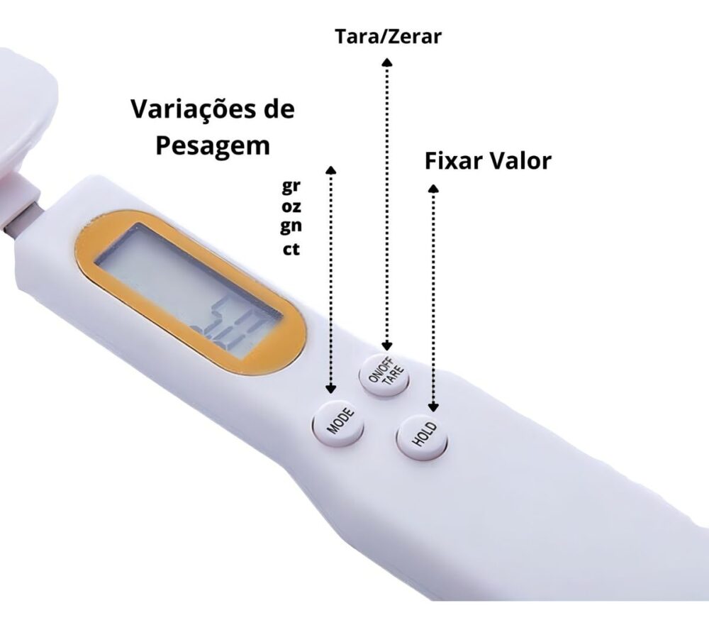 Balança Digital Precisão Colher 500gr Medir Porções Nutrição... - Image 2