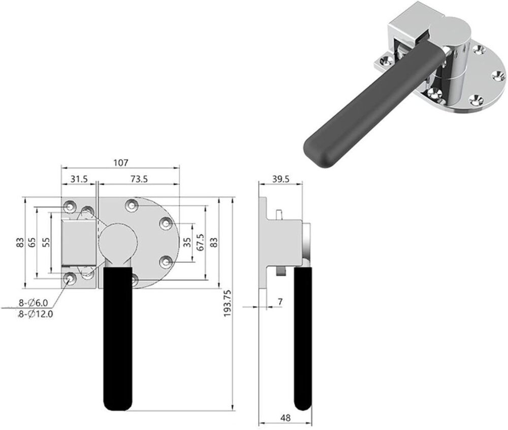 IEUDNS Ajuste de hardware de bloqueio de bloqueio do forno i... - Image 4